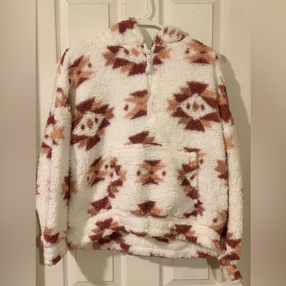 Fade zip up fleece hooded 1/4 zip - Picture 1 of 3